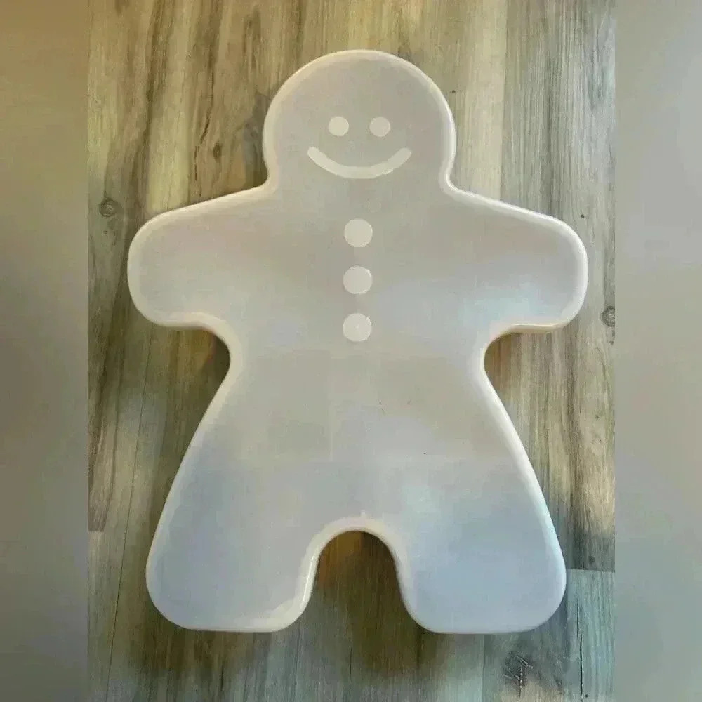 gingerbread christmas storage container with multiple sections